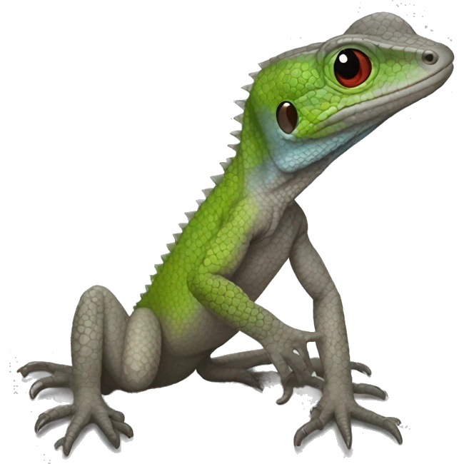 Puerto Rican Ground Lizard gray  emoji