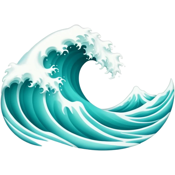 Unique waves emoji