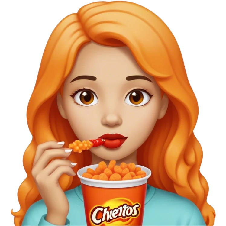 Hot Cheetos girl emoji