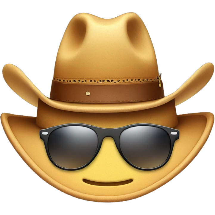 sunglasses and cowboy hat emoji