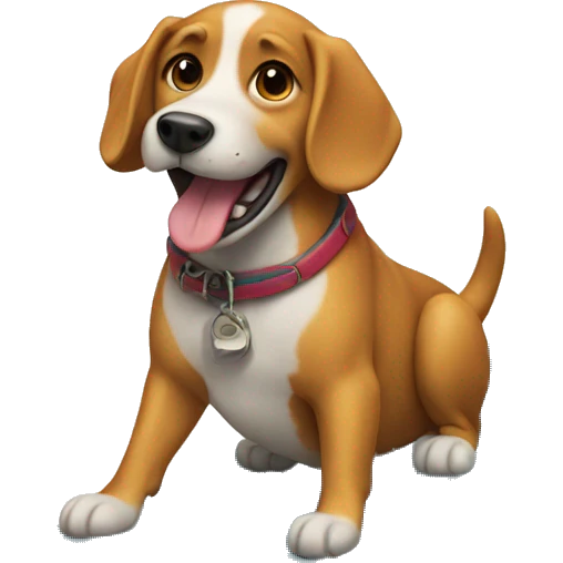 Dog riding a surfboard emoji