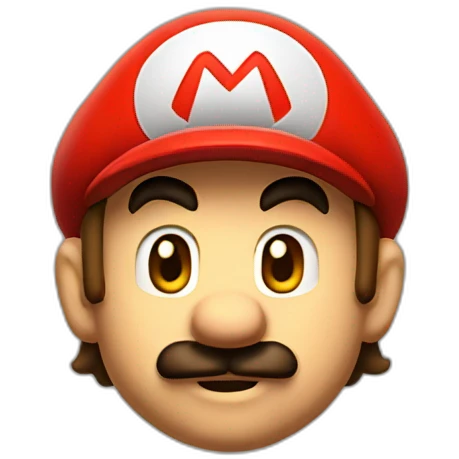 Super mario without mustage emoji