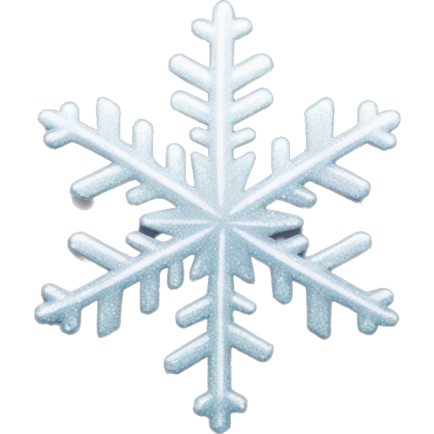 glittering silver snowflake with extra shimmer  emoji