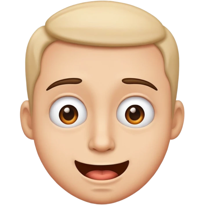 Nah çeken komik yüz emoji