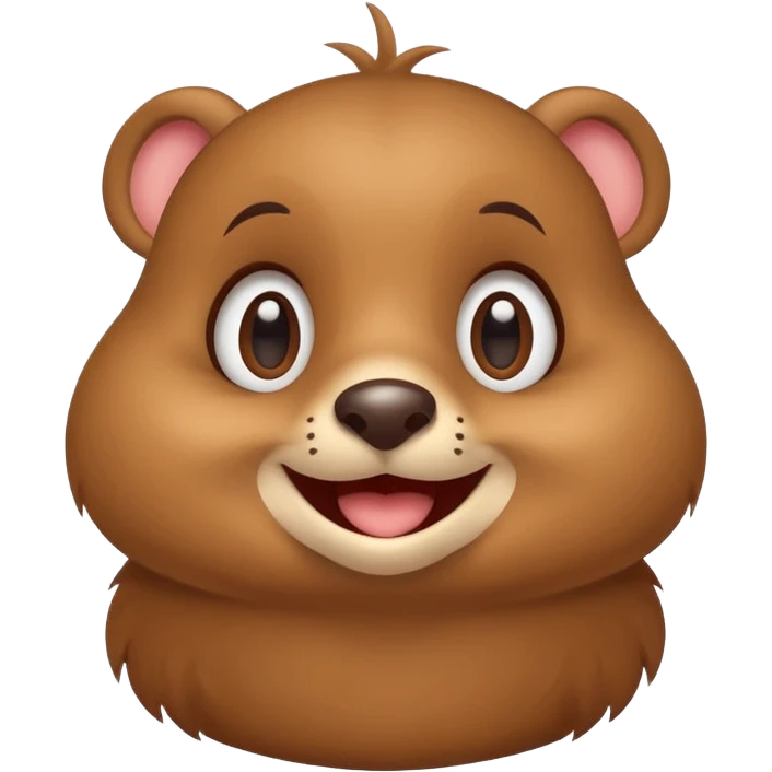 logo with a happy Go gopher, minimal, clear emotion, cartoon style emoji