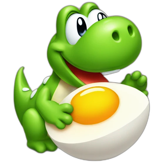 yoshi eating egg emoji