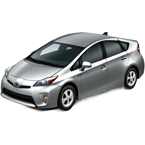 Silver Toyota Prius emoji