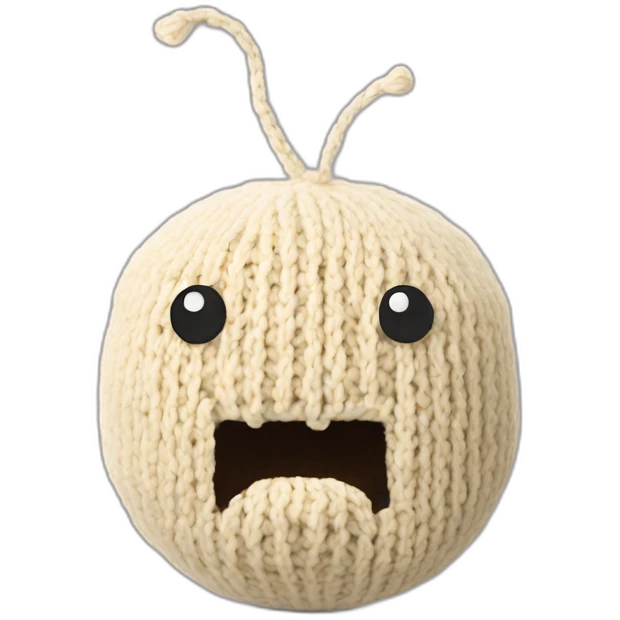 ball of knitted tofu emoji