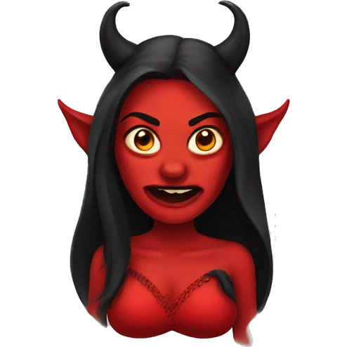Devil woman emoji