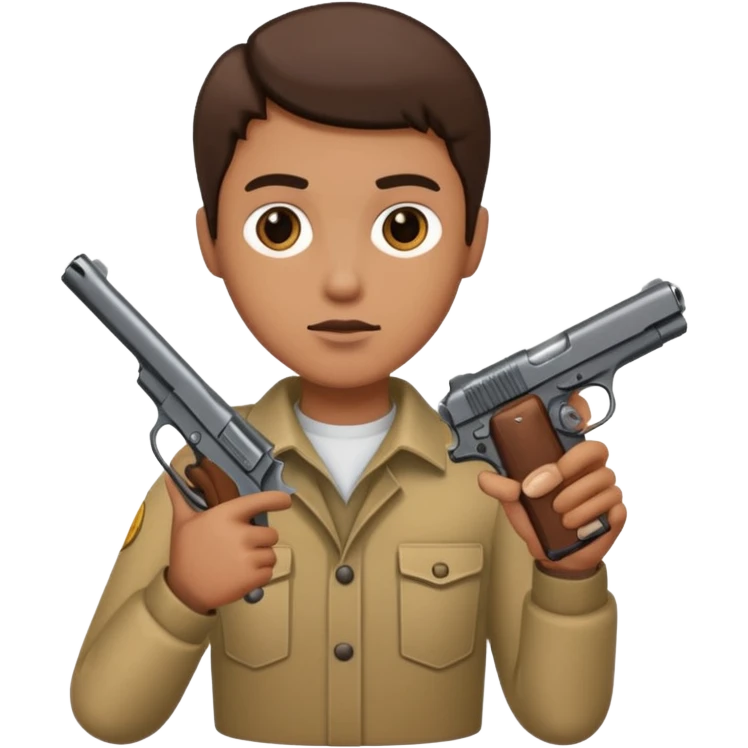 Mono con pistola  emoji