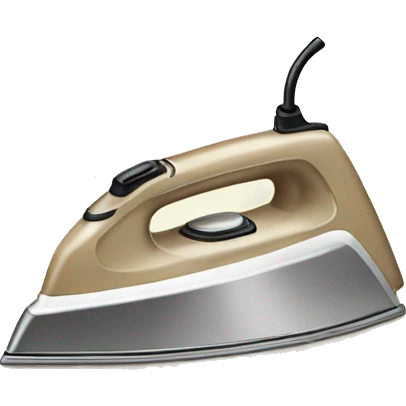 Beige iron for ironing emoji