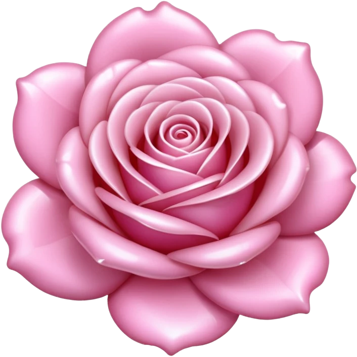 elegant soft pink shiny minimal perle rose emoji