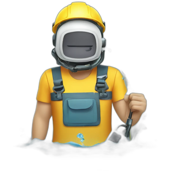 Repairing a drowned gadget emoji