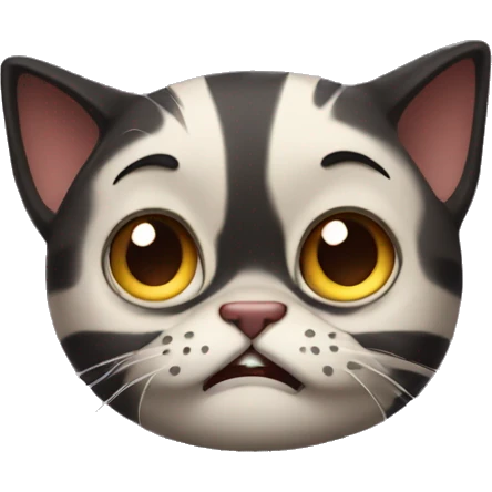 Scaredy cat emoji