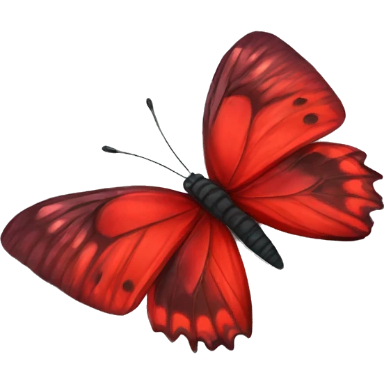 Red butterfly  emoji