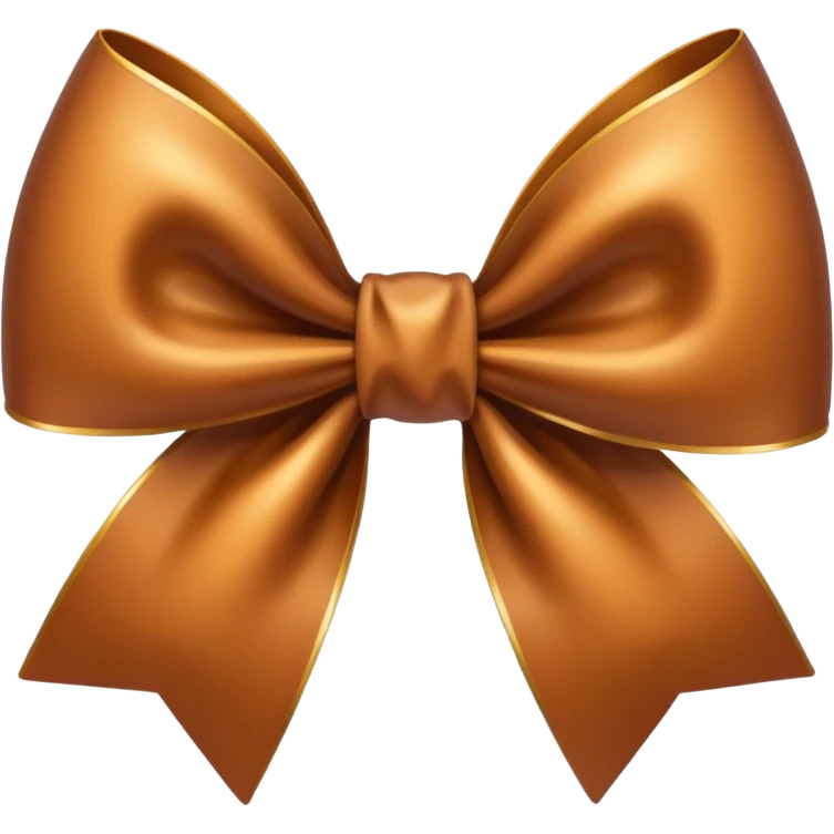 Crie um emoji de laço marrom emoji