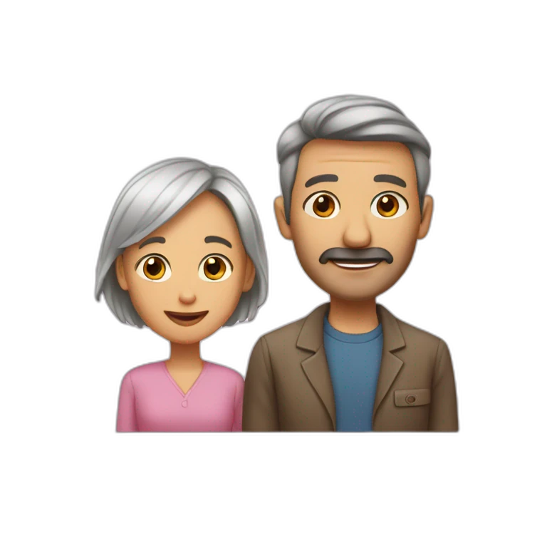 Maman et papa emoji