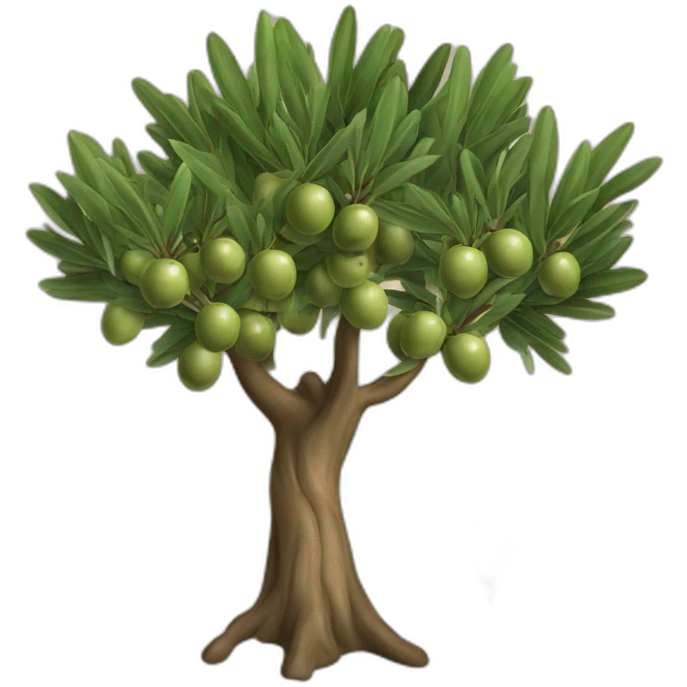 olive tree and rdmc with a stick emoji