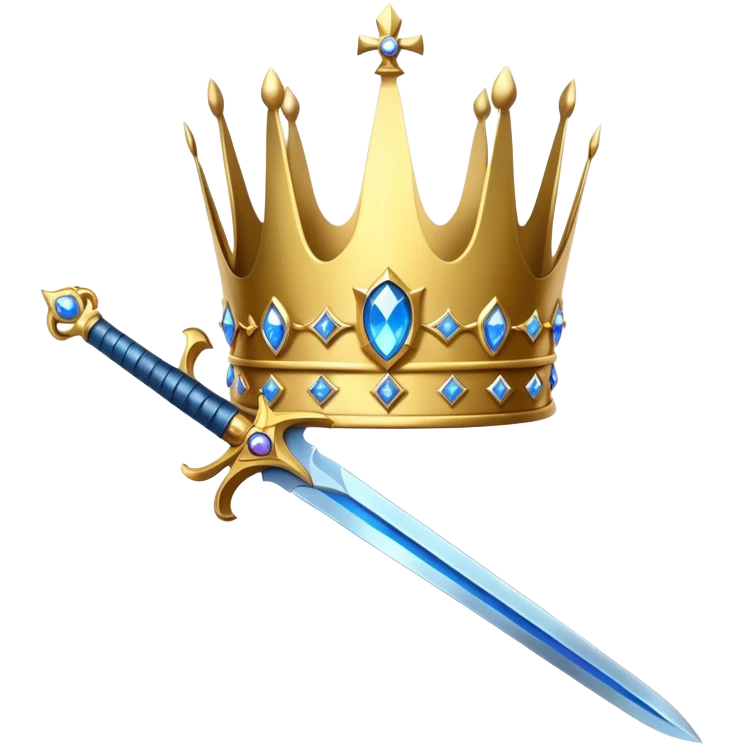crown sword magic emoji