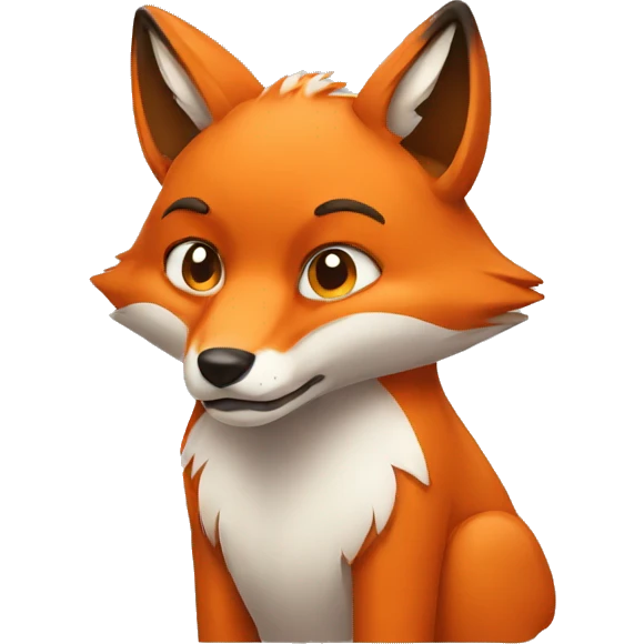 upset fox emoji