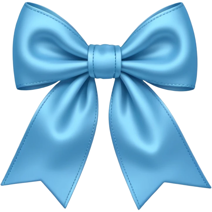 Baby blue bow emoji