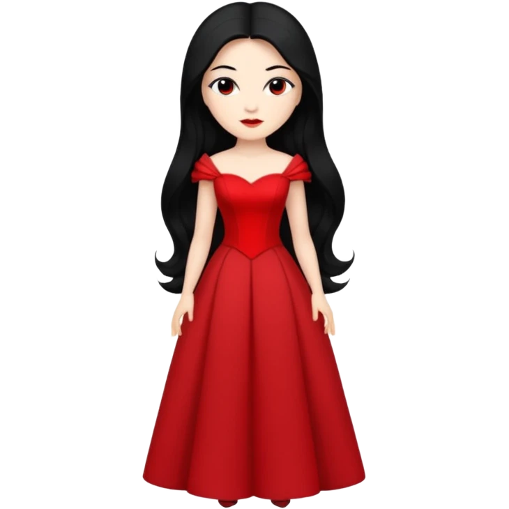 woman opera singer with long hair and dress emoji