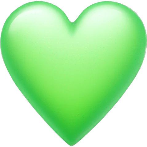 Light Green Heart emoji