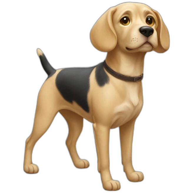 chat sur un chien emoji
