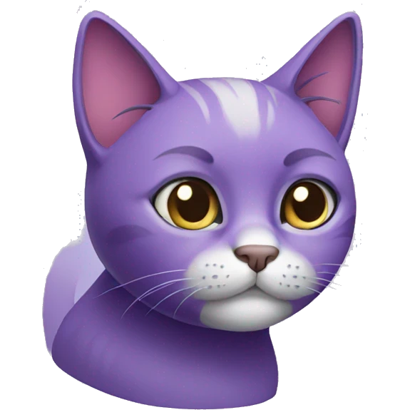 Purple cat emoji