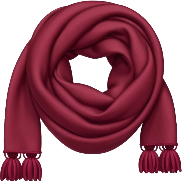 Burgundy scarf emoji