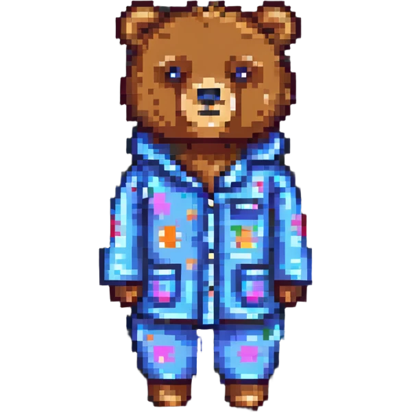 bear in pajamas emoji