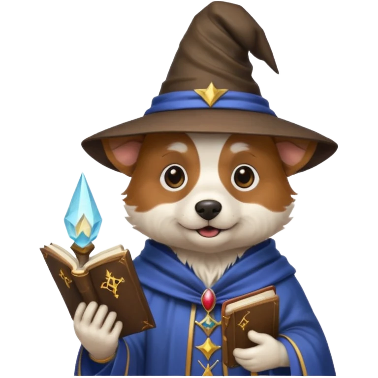 Dog wizard emoji