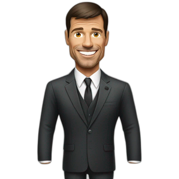 Tony Robbins de traje emoji