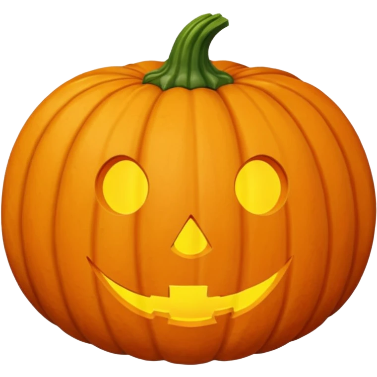 average orange pumpkin, no face, just the vegetable emoji
