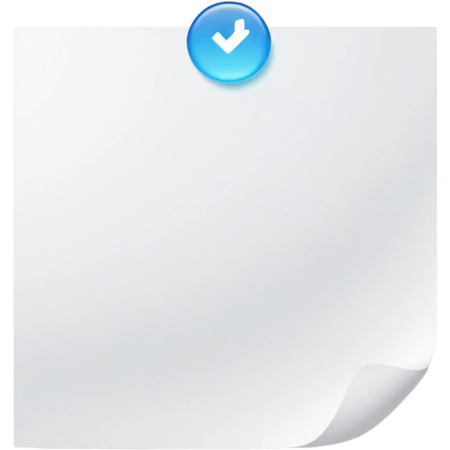 paper with test emoji