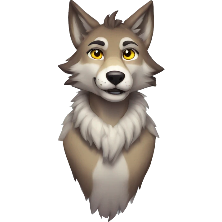 Anthro Wolf Sona emoji