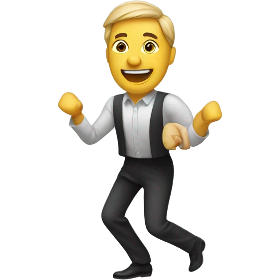 Chopped chin dancing  emoji