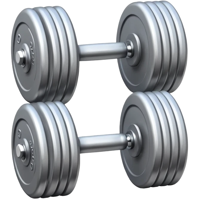 crossed gym dumbbells emoji