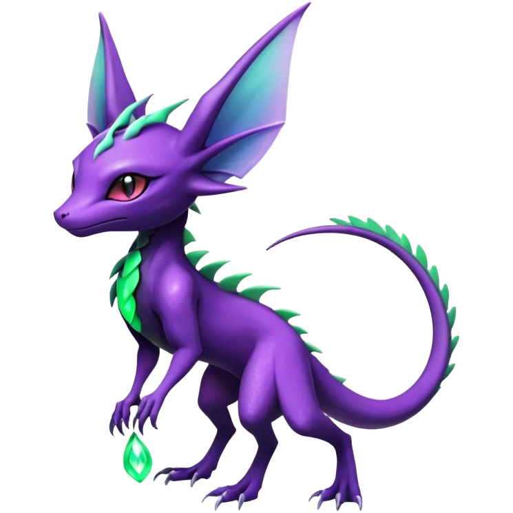 Shiny Salandit-Noivern-Espeon-Hybrid (Full body) emoji