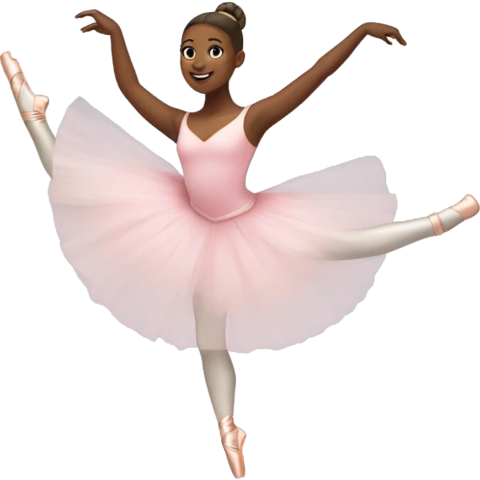 Ballerina doing a pointe emoji