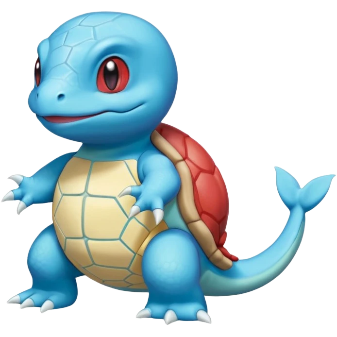 Icy Snowy frost flaky Squirtle-Salamence-Grovyle-creature (full body) emoji