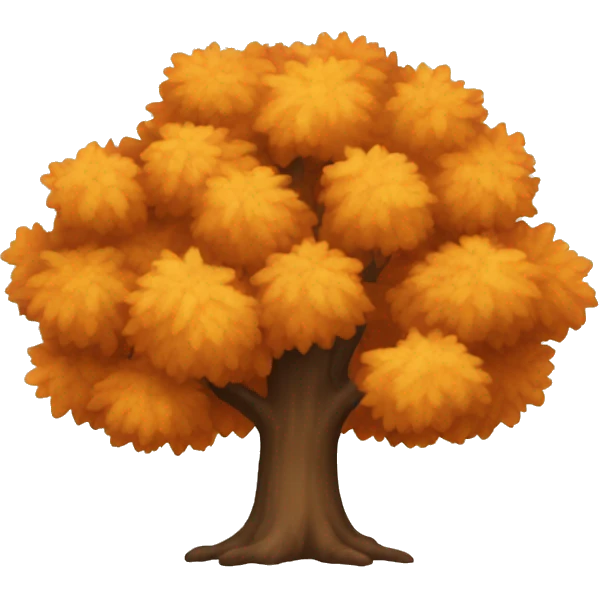 autumn tree emoji