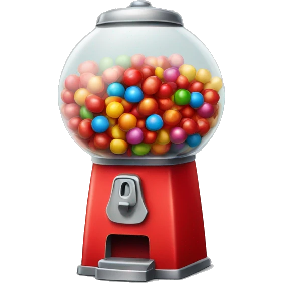 red gumball machine emoji