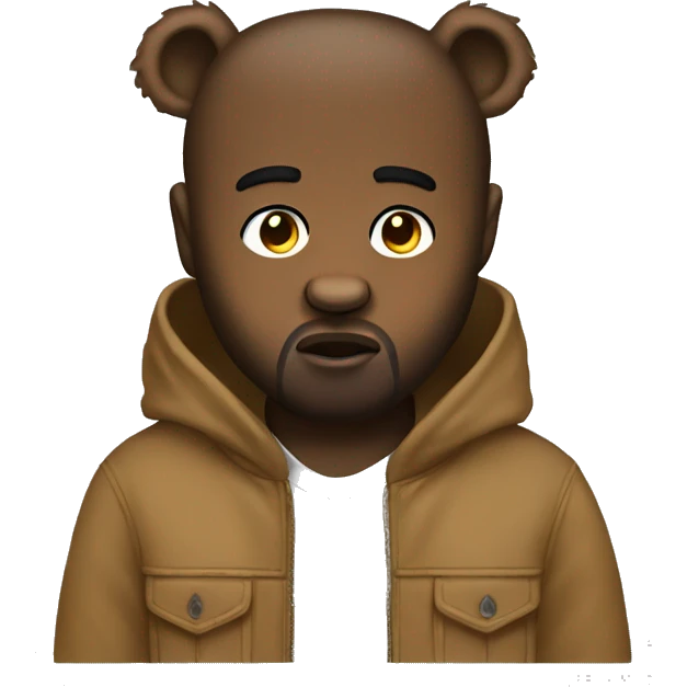 kanye west bear emoji