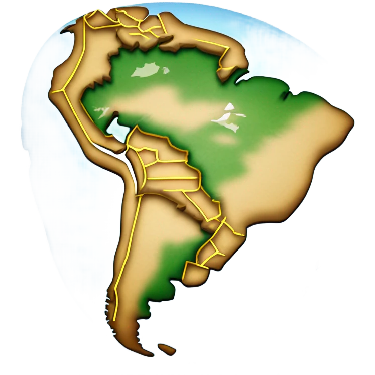 South america map earth emoji