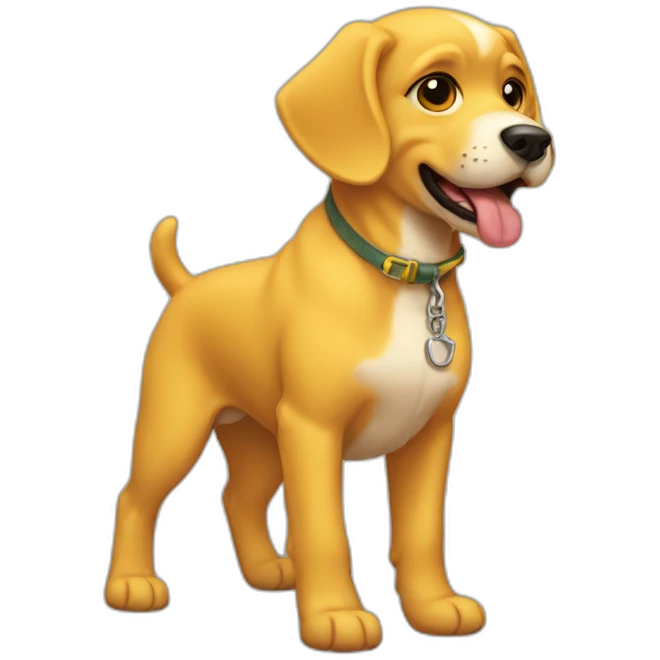 Perro amarillo  emoji
