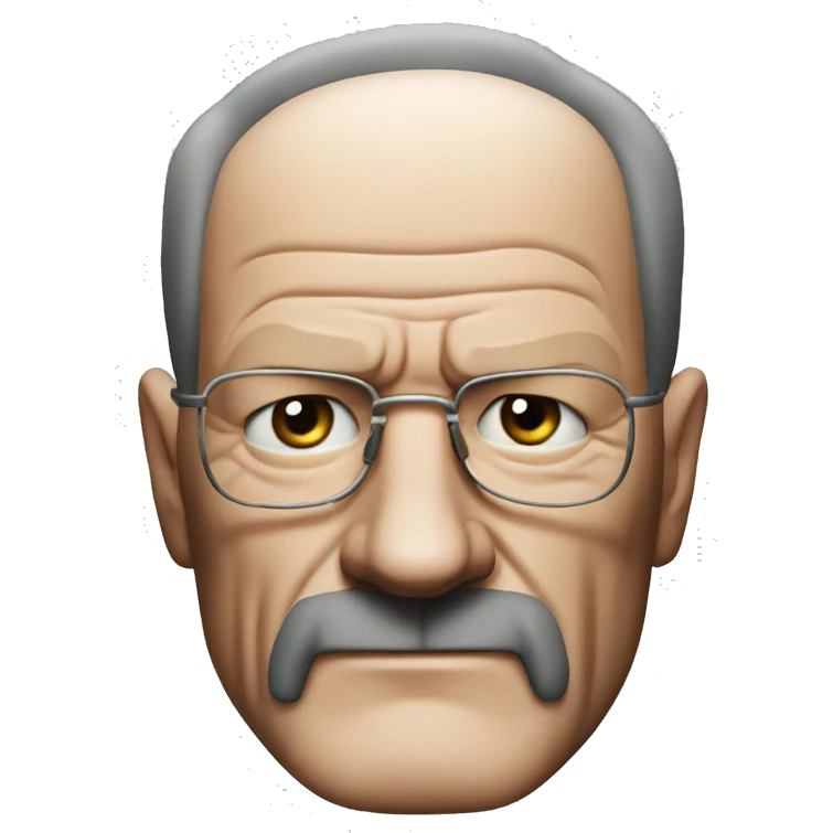 Walter white looking souless into us emoji
