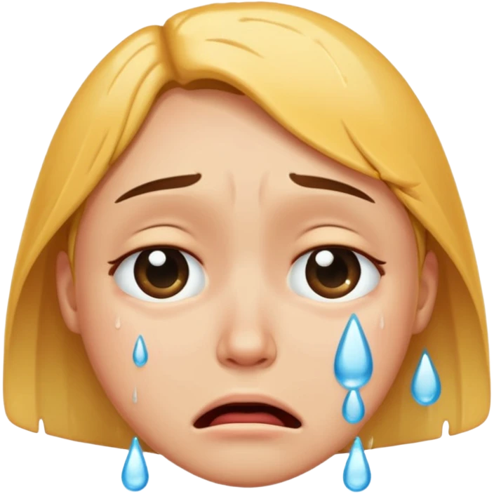 crying face emoji, expressive and clear emoji