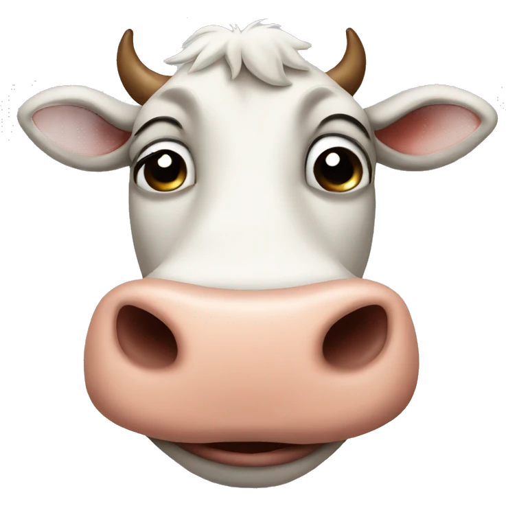 cow winking emoji