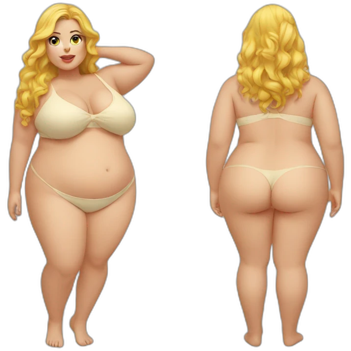 Fat model emoji